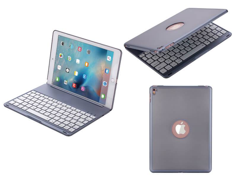 Luchtvaart Onnauwkeurig Flipper Toetsenbord iPad Air 2 / iPad Pro Hoes Note Kee Space Grey - Goedkope  Macbook Kopen